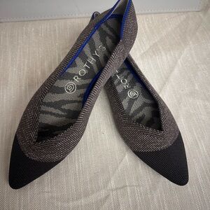 Rothy's Women's Black and Gray Flats